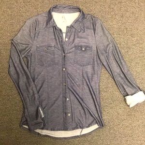 Blue Vanity button up
